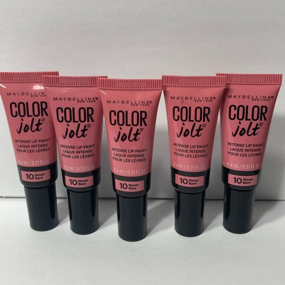 Maybelline Color Jolt Lip Paint Never Bare #10 - Picture 1 of 8